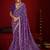 purple color velvet tussar silk blend beautiful partywear saree