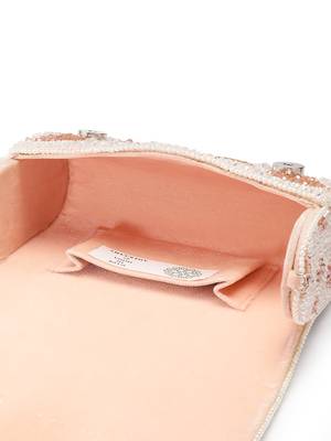 blush & bead pink & pearl white floral crystal beaded velvet clutch 7