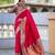 pink color paithani silk blend fabric woven meenakari jacquard designer saree