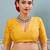yellow color girlie woven designer ethnic saree