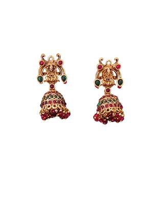 Antique temple jewellery set with goddess lakshmi motifs 4