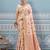 cream color girlie woven designer ethnic saree