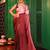 maroon color satin fabric fancy designer swarovski work partywear saree
