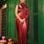 maroon color satin fabric fancy designer swarovski work partywear saree