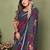 burgundy color mul cotton designer kalamkari printed ethnic partywear saree