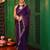 purple color tissue fabric fancy designer swarovski work ethnic girlie saree