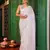 white color georgette fabric sequance embroidery work ethnic girlie saree