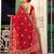 pink color viscose rayon fabric embroidery work ethnic girlie saree