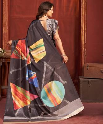 black malai crepe art silk blend digital printed girlie fashinova saree 2