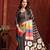 black color malai crepe art silk fabric designer digital printed girlie fashinova saree