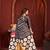 black color malai crepe art silk fabric designer digital printed girlie fashinova saree