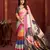 pink color malai crepe art silk fabric digital printed girlie fashinova saree