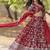 Maroon Color Viscose Jacquard Embroidered Sequins Work Lehenga Choli With Dupatta