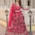 Pink Color Viscose Jacquard Embroidered Sequins Work Lehenga Choli With Dupatta