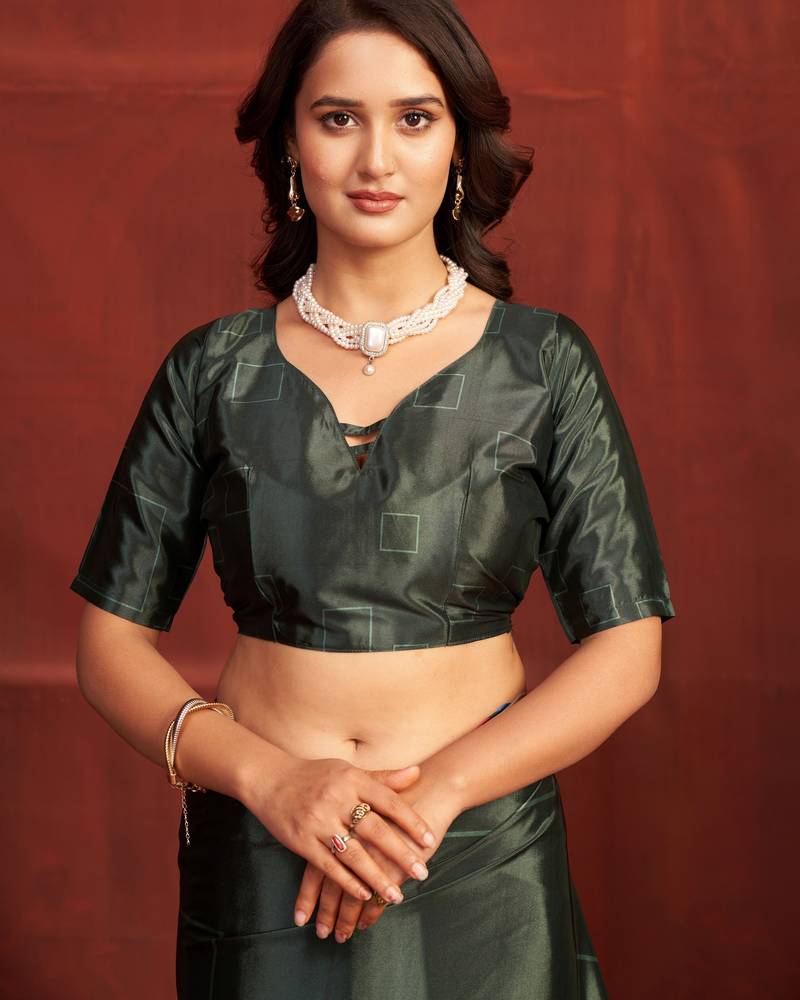 black color malai crepe art silk fabric designer digital printed girlie fashinova saree