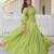 Green Color Viscose Jacquard Embroidered Sequins Work Lehenga Choli With Dupatta