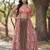 Coffee Color Faux Georgette Lehenga Choli Shrug