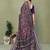 violet color mul cotton fabric designer printed partywear saree