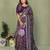 violet color mul cotton fabric designer printed partywear saree