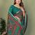 rama color mul cotton fabric designer printed partywear saree