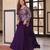 Purple Color Vichitra Silk Solid Lehenga Jacquard Blouse