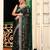 green color embroidery work organza fabric beautiful ceremonial saree
