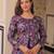 Purple Color Vichitra Silk Solid Lehenga Jacquard Blouse