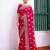 pink color embroidery work chiffon fabric beautiful ceremonial saree