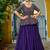 Purple Color Fendi Silk Solid Lehenga Embroidered Blouse