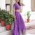 Purple Color Vichitra Silk Sequins Zari Multi Embroidered Lehenga Choli With Dupatta