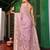 purple color embroidery work tissue fabric beautiful ceremonial saree