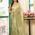 pista color chiffon fabric beautiful ceremonial saree