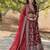 Maroon Color Viscose Jacquard Embroidered Sequins Work Lehenga Choli With Dupatta