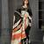 abstract printed crepe art silk saree with printed blouse
