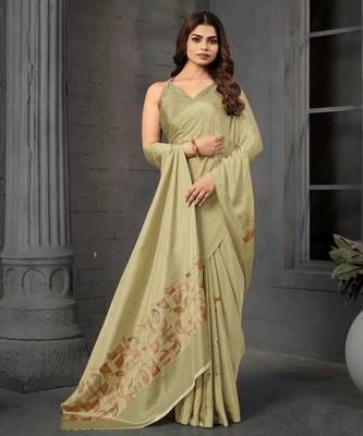 abstract printed crepe art silk saree with printed blouse 1