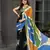 abstract printed crepe art silk saree with printed blouse