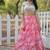 Pink Color Digital Printed Faux Georgette Sequins Work Lehenga Choli With Dupatta
