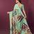 abstract printed crepe art silk saree with printed blouse