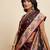 coffee color coffee fabric wevon meenakari designer sophisticated ceremonial saree
