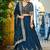 Blue Color Vichitra Silk Sequins Embroidered Lehenga Choli With Dupatta