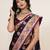 wine color wine fabric wevon meenakari designer sophisticated ceremonial saree