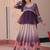 Purple Color Cosmos Flower Printed Lehenga Top