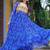 Blue Faux Georgette Kutchi Patchwork Semi Stitched Gown for Women | Traditional Festival Wear Gown