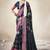 navy blue color beautiful girlie woven designer saree