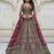 glamourous Purple Zari Zal, Multi thread, Dori, Metalic Sequins, Diamond work Orgenza wedding lehenga choli for festival
