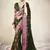 green color beautiful girlie woven saree