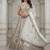 Glamorous White Zari Zal, Multi thread, Dori, Metalic Sequins, Diamond work Orgenza wedding lehengas for women
