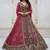 Graceful Pink sequins and Zari Zal, Multi thread and Dori work, Metalic Sequins, Diamond work Orgenza lehenga choli