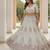 Comely White Dori work, Multi thread and sequins, Chapat zari work, Diamond work Heavy Net Lehenga Choli