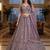 Delightfully Purple Dori, Zari, Sequence, and Thread Embrodered, with Zircon diamond Bridal Net Wedding Lehenga Choli